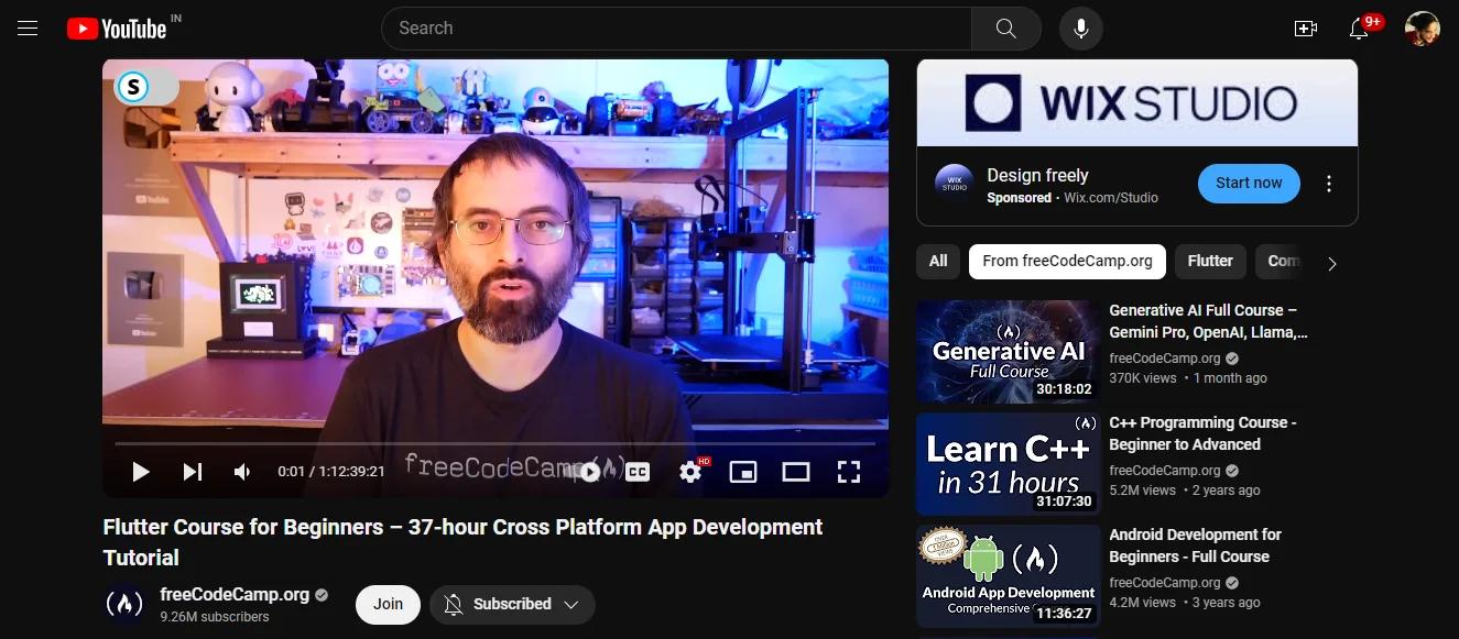 FreeCodeCamp-Flutter-Course-for-Beginners -37-Hour-Mobile-App-Development-Tutorial